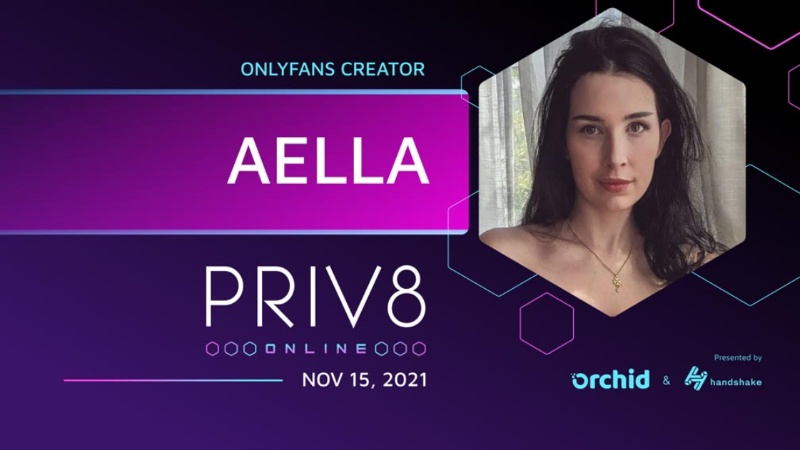 OnlyFans Creator Aella to Speak at Orchid's Priv8 Virtual Privacy Summit