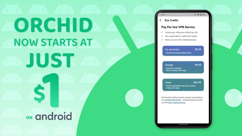 Orchid Launches In-App Purchases for Android, Expanding Access to Online Privacy for Billions
