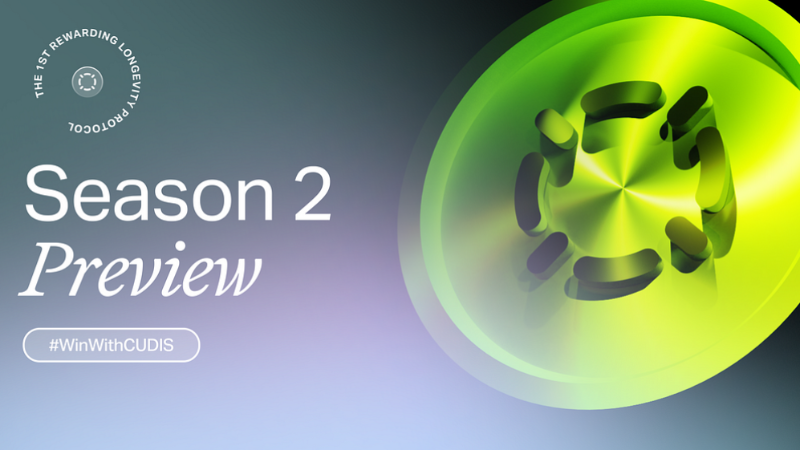 CUDIS Season 2: Unveiling a New Structure for Health & Rewards