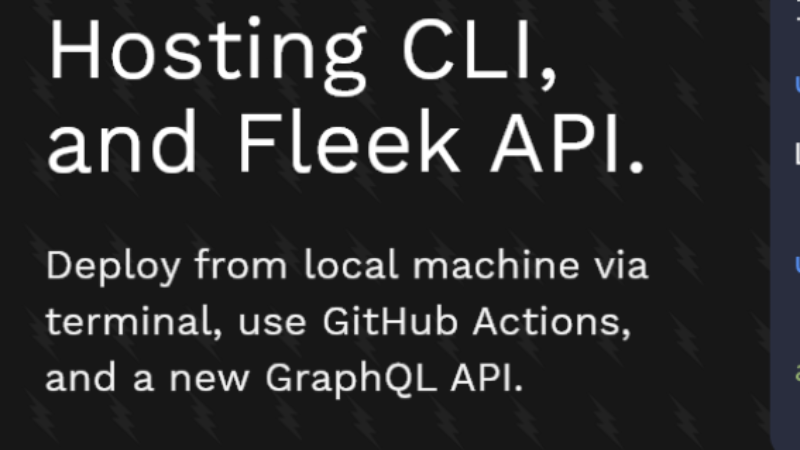 Fleek Introduces New Hosting CLI and GraphQL API for Enhanced Developer Control