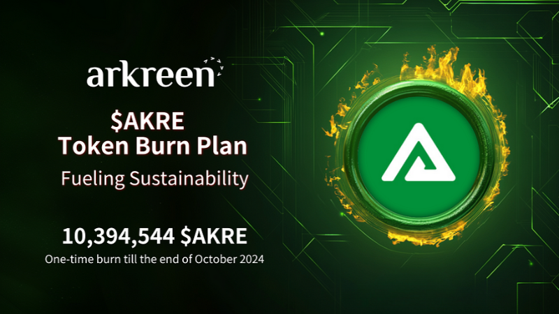 Arkreen Foundation Implements $AKRE Token Burn Plan for Ecosystem Sustainability