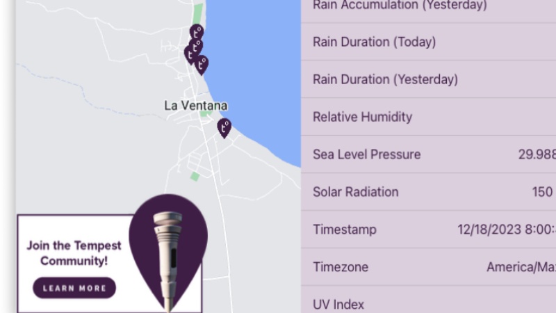 WeatherFlow Project Revolutionizes Wind Forecasting for La Ventana & Los Barriles Launch Sites