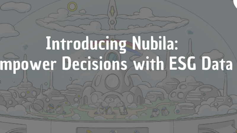Nubila: Revolutionizing ESG Data for Sustainability