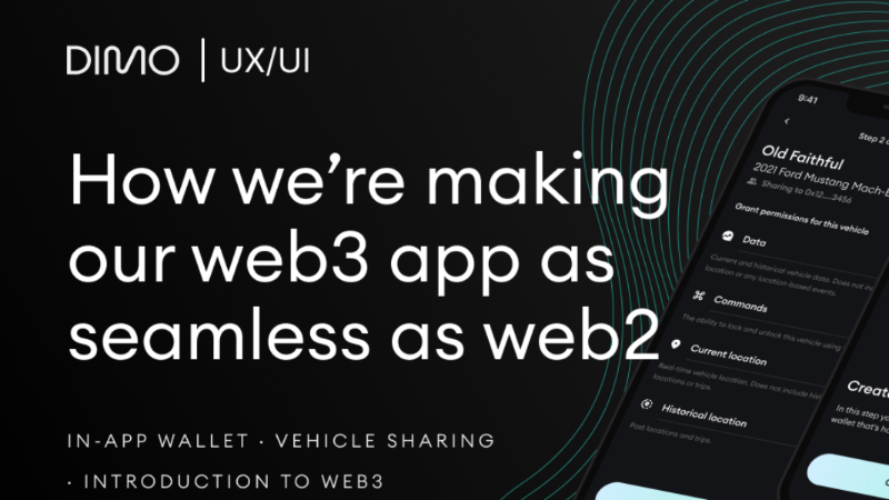 DIMO Introduces Simplified In-App Wallet and Vehicle Sharing Features
