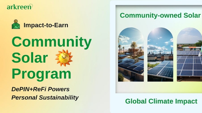 Arkreen Launches Community Solar Program to Build Global Renewable Energy Resources