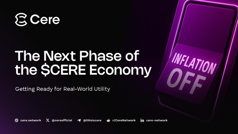 Cere Network Announces Transition to Non-Inflationary, Utility-Driven Protocol