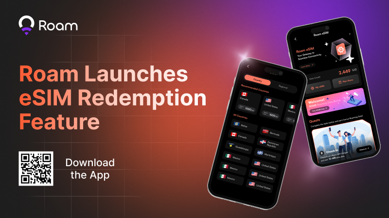 Roam Networks Introduces Innovative eSIM Redemption Feature