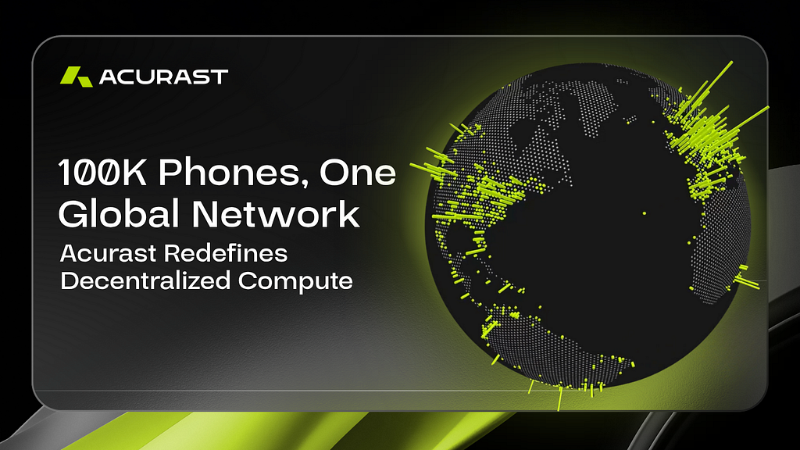 Acurast Hits 100,000 Smartphones Milestone in Decentralized Compute Network