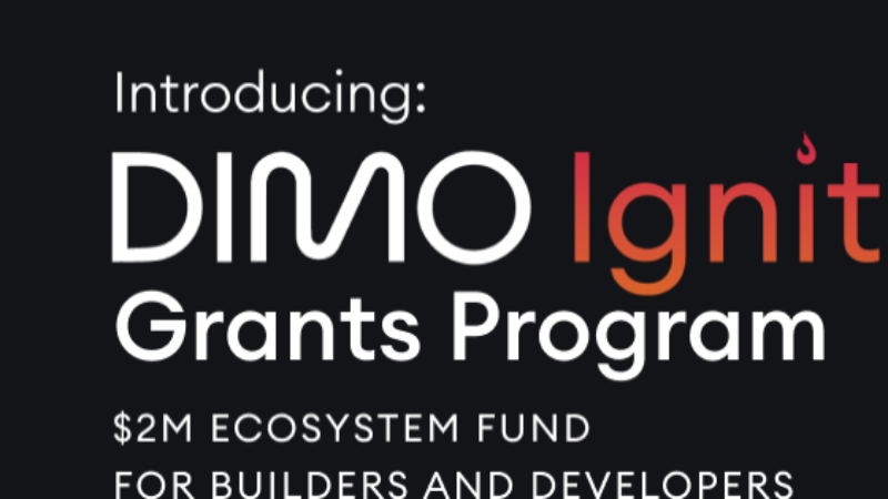 DIMO Ignite Grants Program Launches with $2M Ecosystem Fund