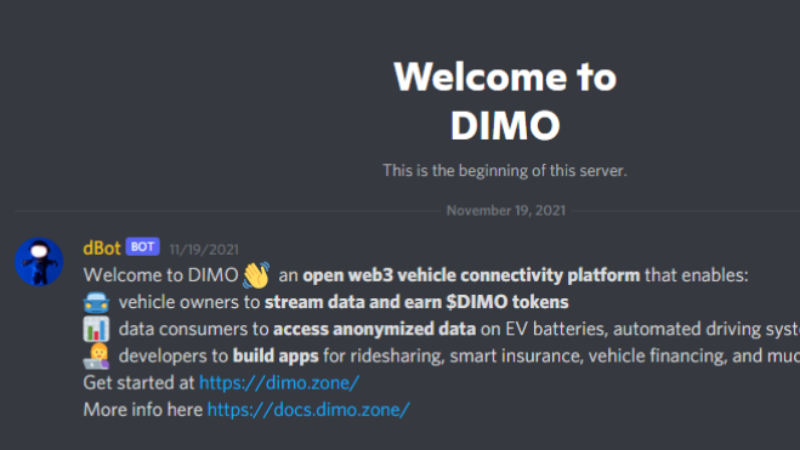 DIMO: A Multi-Disciplinary Project Guiding Users Towards a Connected Future