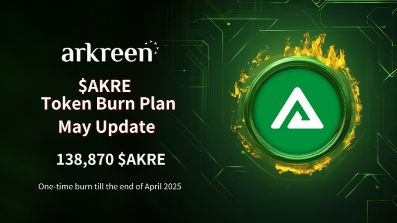 Arkreen Burns 138,870 $AKRE Tokens in April 2025