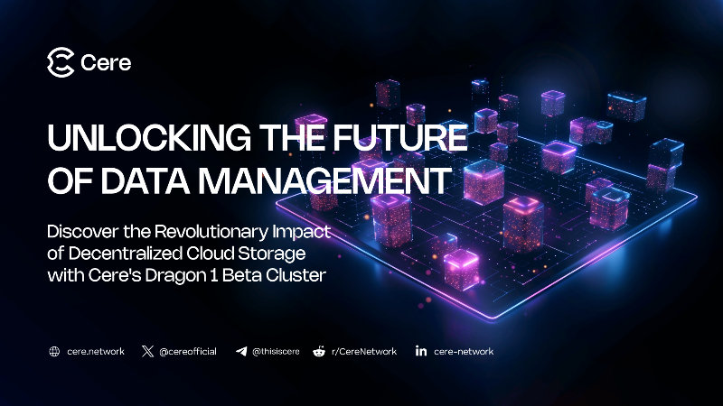 Revolutionizing Cloud Storage: Cere's Dragon 1 Beta Cluster Launch