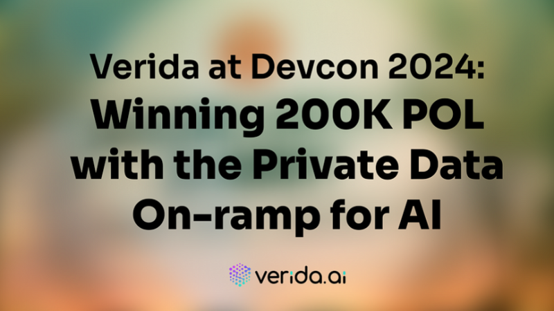 Verida Network Shines at Devcon 2024, Secures Second Place in POL Rush Competition