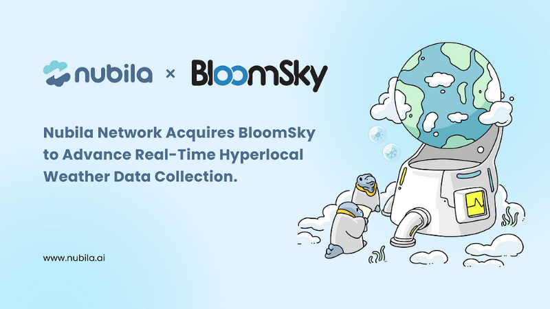 Nubila Network Acquires BloomSky for Revolutionary ESG Data Solutions