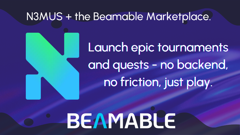 Beamable Launches N3MUS Platform for Scalable Game Tournaments and Events