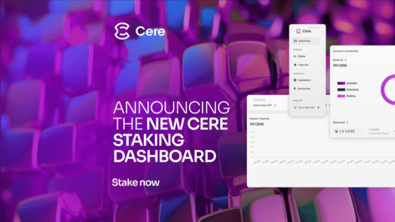 Cere Network Launches New Staking Dashboard