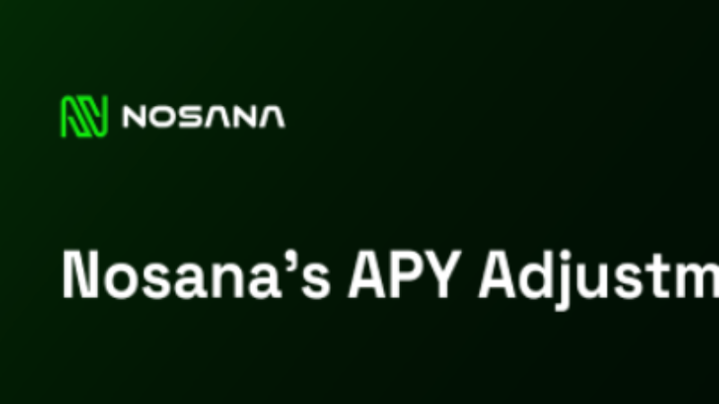 Nosana Announces Modifications to Staking APY for Sustainable Growth