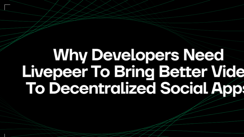 Empowering Decentralized Social Apps with arweave and Livepeer