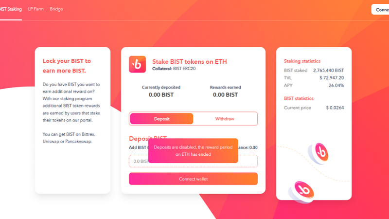 Bistroo Shifts Focus to Ethereum Ecosystem, Ends Support for Binance Smart Chain