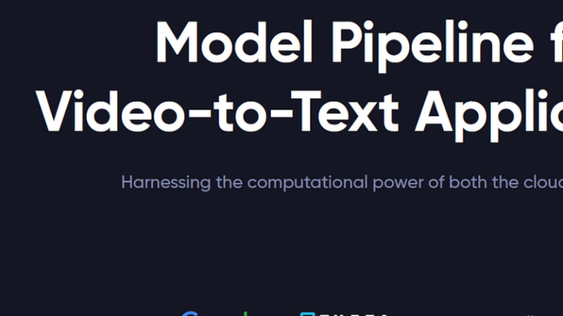 Google Cloud & Theta: Model Pipeline for Video-to-Text Applications