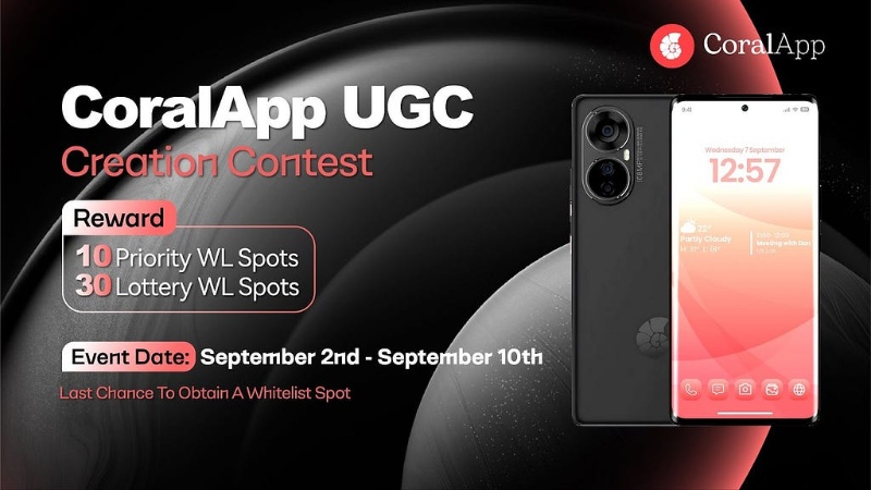 CoralApp UGC Creation Contest for Pre-Sale Whitelist Spots