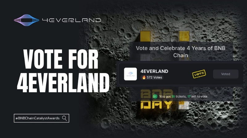 4EVERLAND Nominated for BNB Chain 4th Anniversary Ecosystem Catalyst Awards