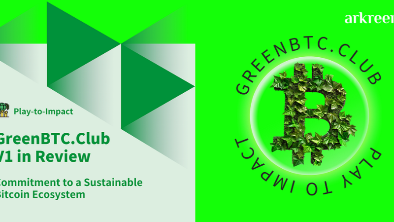 GreenBTC.Club Announces Partnership with PowerPod on Arkreen Network