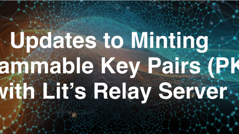 Changes in Minting PKPs with Lit's Relay Server