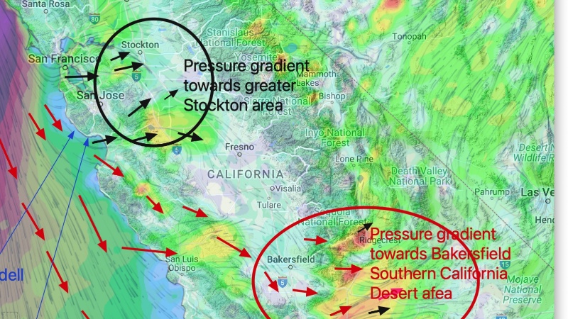 Understanding Wind Flow Patterns: Waddell vs. Natural Bridges vs. Pressure Gradients