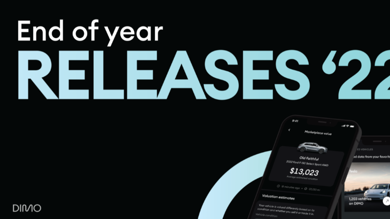 DIMO Announces Major Features in 2022