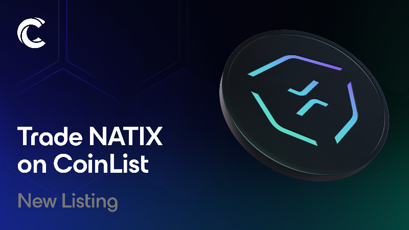 NATIX Launches on CoinList for Trading on Mainnet Day 1