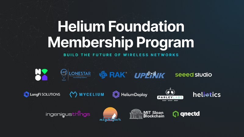 Helium Foundation Announces Inaugural Member Companies