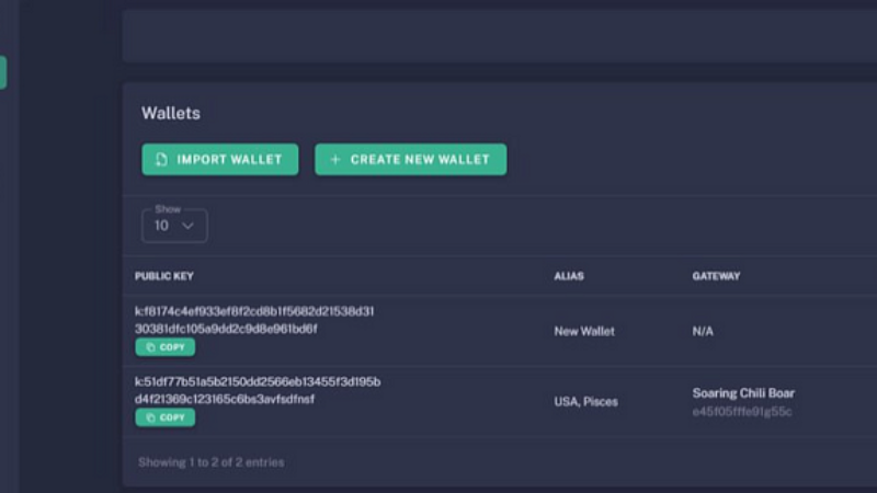 Creating and Importing $KDA Wallets on Crankk User Dashboard