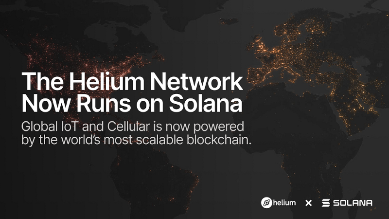 Helium Successfully Migrates to Solana, Ushering in a New Era of Decentralized Wireless Networks